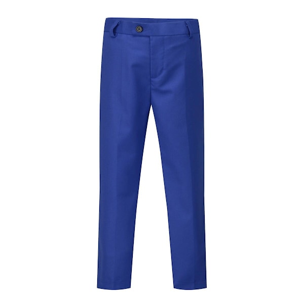 Sliktaa Drenge 3-delt Bryllupsdragt Blazer og Vest og Bukser Blue 120CM