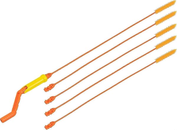 Drain Weasel Drain Cleaner - 65 cm - Tool for removing hair from drains with rotating handle & 3