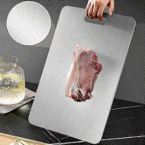 3-piece Titanium Cutting Board Set, 100% Pure Titanium for Kitchen Use with Advanced Hygiene and Durability for Home Kitchens
