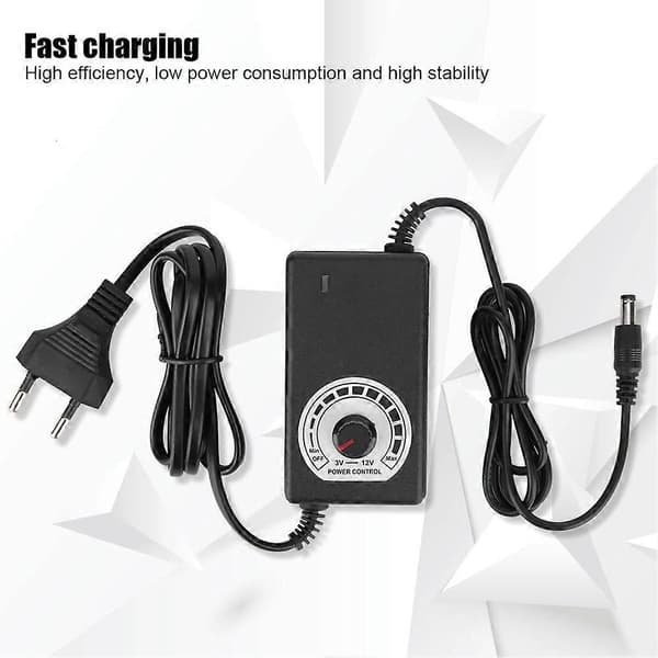3-12V 3A spenningsregulerende dimmestrømforsyning DC-regulatoradapter for LED-lys