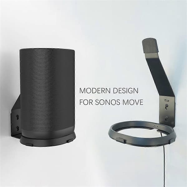 Sonos Move 2 / Move -seinäteline metallikiinnike tilaa säästävä kaiutinpidike MultiColor