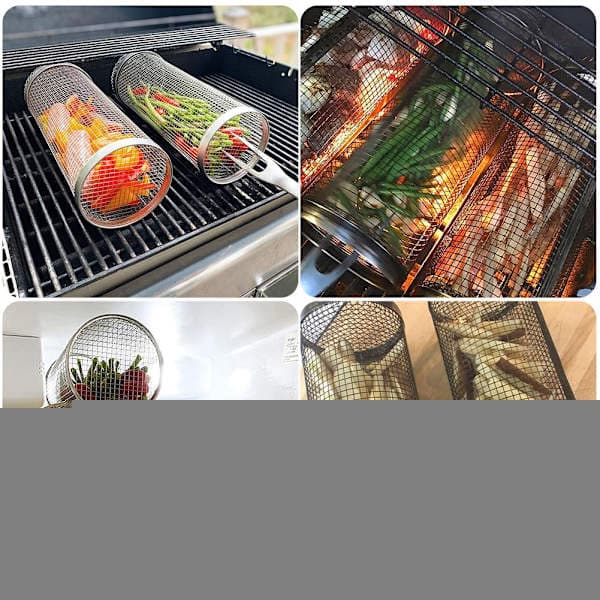 Stainless Steel Grill Baskets - FO - Large 2pcs Big 2pcs
