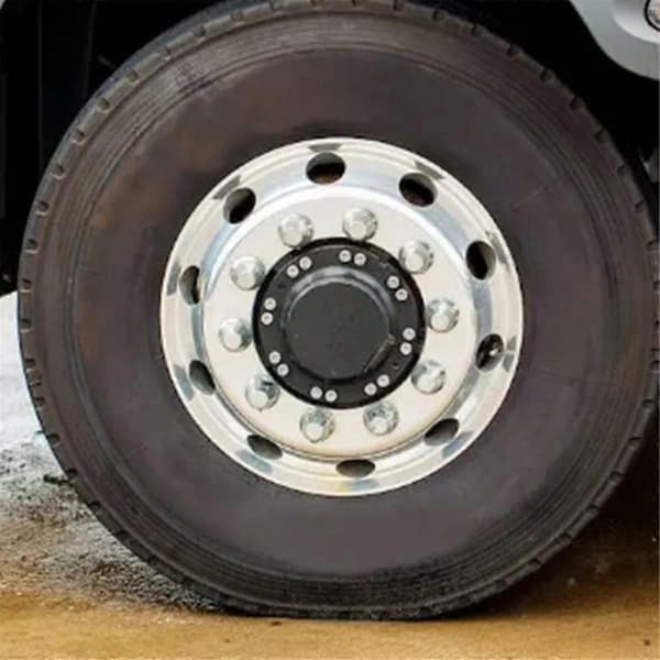 33mm Plast Gjengehette Mutterdeksel Flens for Semitrailer Lastebil Passer Navstyring Hjul Tilhenger Personbil