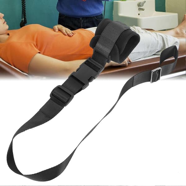 Pasienters lemmerestriksjonsstropp Eldre håndledd ankel fikseringsbelte begrensninger stropp Black Upper Limb