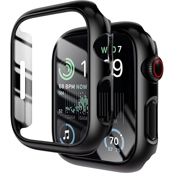Skal Kompatibelt med Watch case 8 7 6 SE 5 3 iWatch Tillbehör Skärmskydd Glas watch serie 44mm 40mm 41mm 45mm 42mm 38mm 1 Rose red other: Series 7 8 41MM