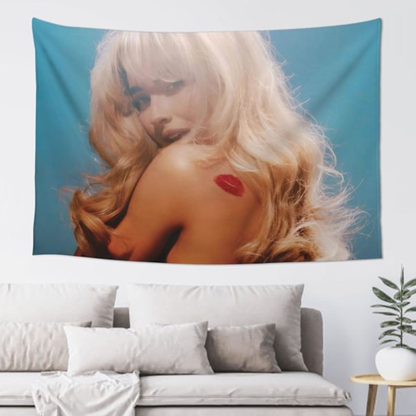 WUGXCOLL Sabrina Carpenter Seinävaate Seinäkoriste Opiskelija-asunnon Seinätaide Lippu Juhlakoriste Banneri Tausta Kodin Sisustus Makuuhuoneeseen Ja Olohuoneeseen Color2 60x40in