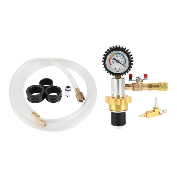Car Radiator Coolant Refill and Bleeding Kit Quick Connect Evacuate Leak Test Vacuum Cooling System