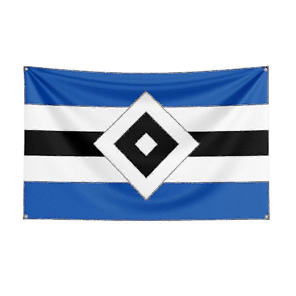 3x5 Hamburger Sv Lippu Polyesteri Painettu Kilpa-urheilulippu Koristeeksi 120 x 180cm B