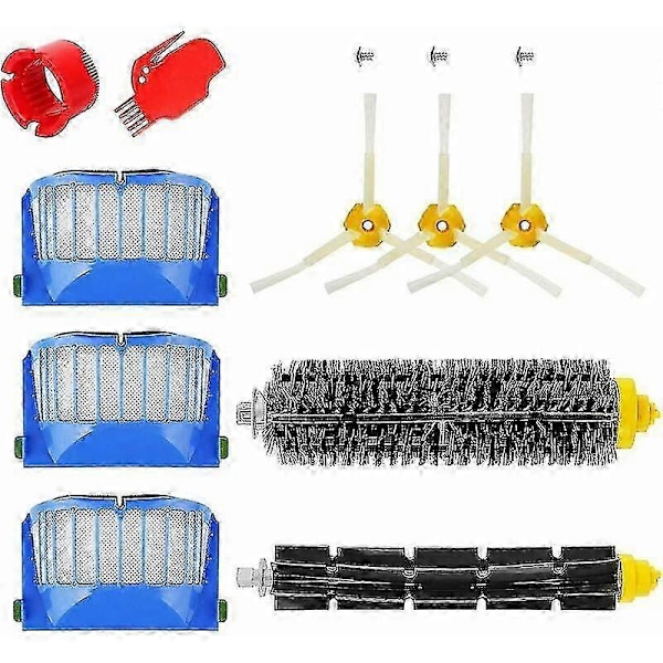 Tilbehørssett for iRobot Roomba 600-serien 671 692 694 697 698 650 651 660 690 Kostebørste filterrull Reservedeler g20241604237