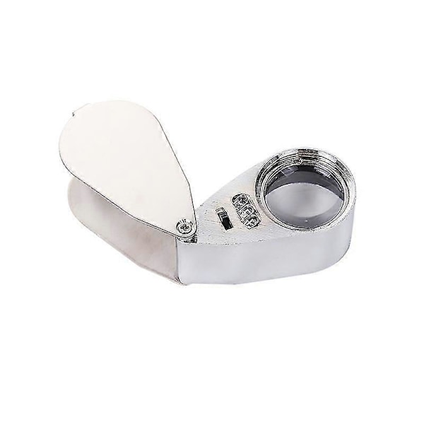 Metall Hopfällbar Lupp För Smycken, X40 Juvelerarelupp, Juvelerarelupp, Botanikerlupp, 40x Lupp, Professionell Juvelerarelupp, 40x Juvelerarelupp, Botan
