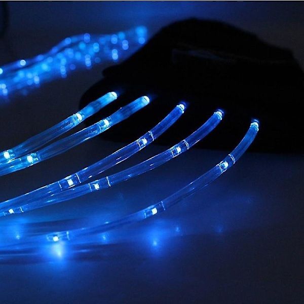 Hästsvans USB-lampor Laddningsbar LED Svansrem Sele Ridning, Utomhussport Blue