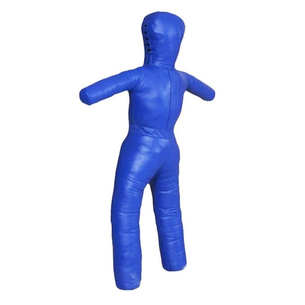 Børne Grappling Dummy PU Ufyldt Multipurpose Robust Taekwondo Træningsenhed blue