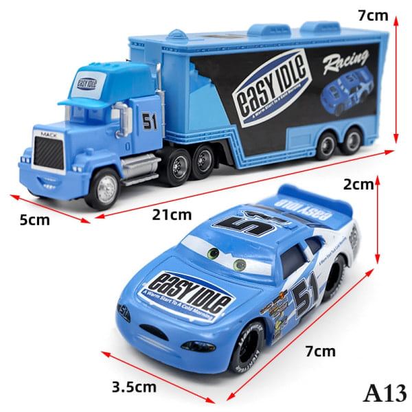 Disney Pixar Cars 3 Lynet McQueen Lastbil - Perfekt A13 A13