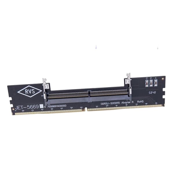 6X DDR5 bærbar til stasjonær minneadapterkort Minne RAM-kontaktadapter DIMM-kort SO-DIMM til PC-datamaskinkonverterer