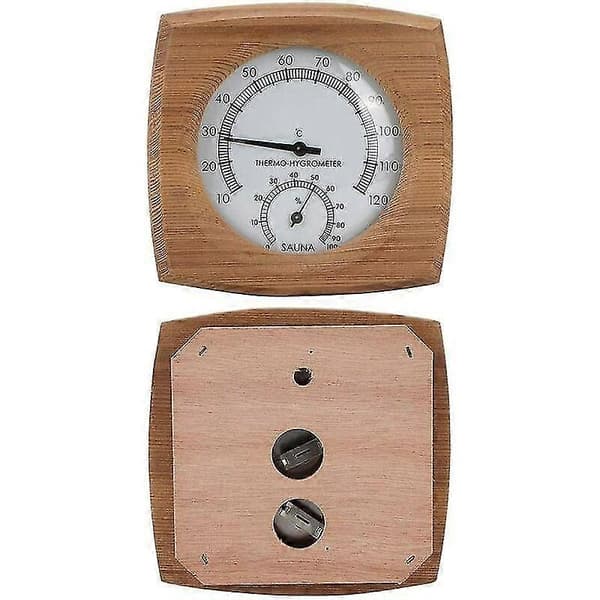 Saunatermometer, Ternel træ saunatermometer, vægtermometer, damp vådt termometer