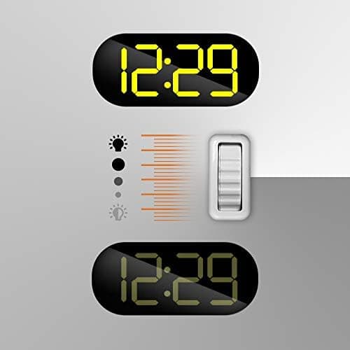 Nätansluten, digital display, enkel att använda digital klocka, sängar