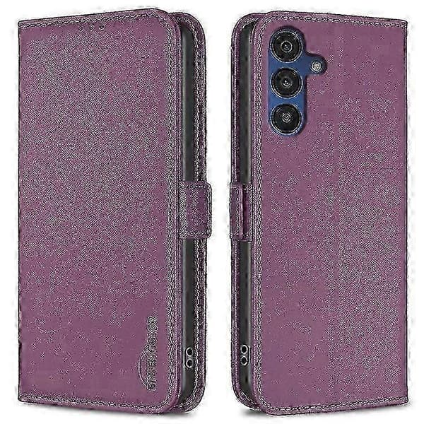 Samsung Galaxy A56 5G Plånboksfodral i Läder Dark Purple