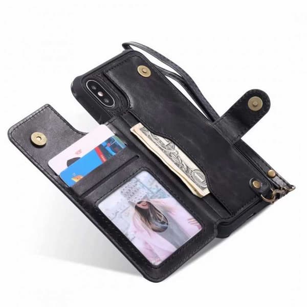 iPhone XS Multifunktionel Kortholder 5-RUM Winston Svart black