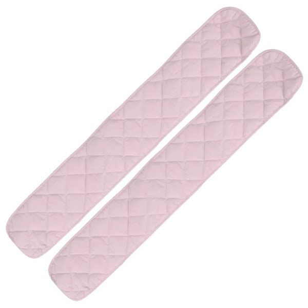 Bomullsskydd för Spjälsäng - Omslutande Kant - Säkert Tandskydd för Bebisar - 2 ST Rosa*2 60*16cm