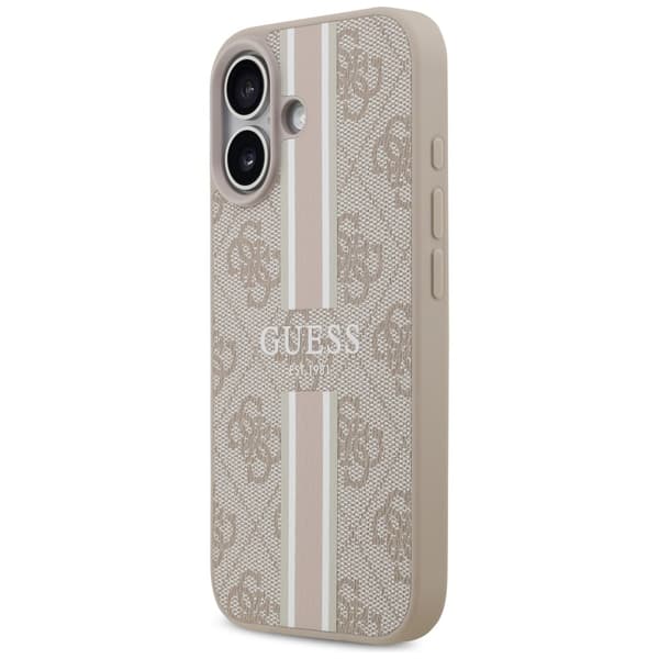 Guess 4G Printed Stripes MagSafe-deksel til iPhone 17 rosa