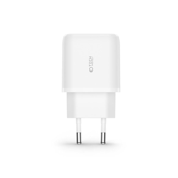 Tech-Protect 20W Vegglader PD Inkl. USB-C - Lightning Kabel Hvit 90