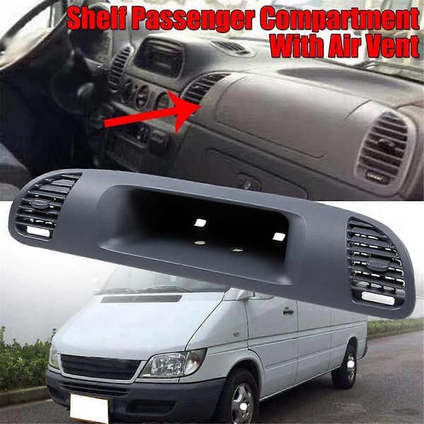 Auto CDI Oppbevaringsboks Panel Senter Dash Luftventil for - Sprinter Cdi 1999-2006 A9016801607 Black