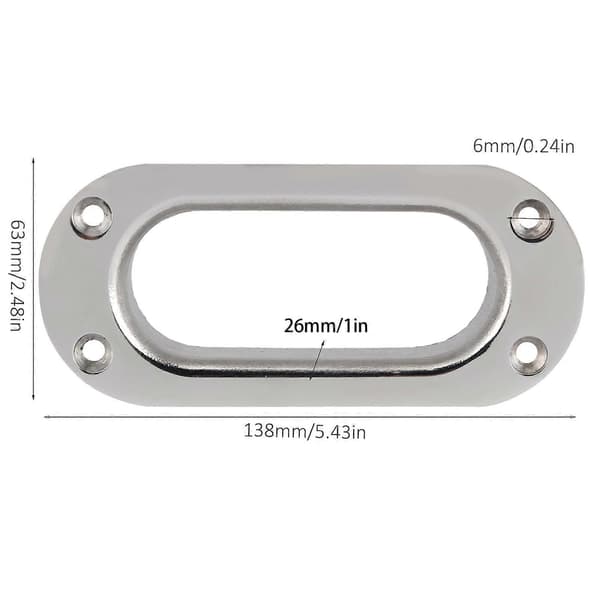 316 Rustfritt Stål Båt Halse Kabelguide Halse Rør Fairlead Marintilbehør