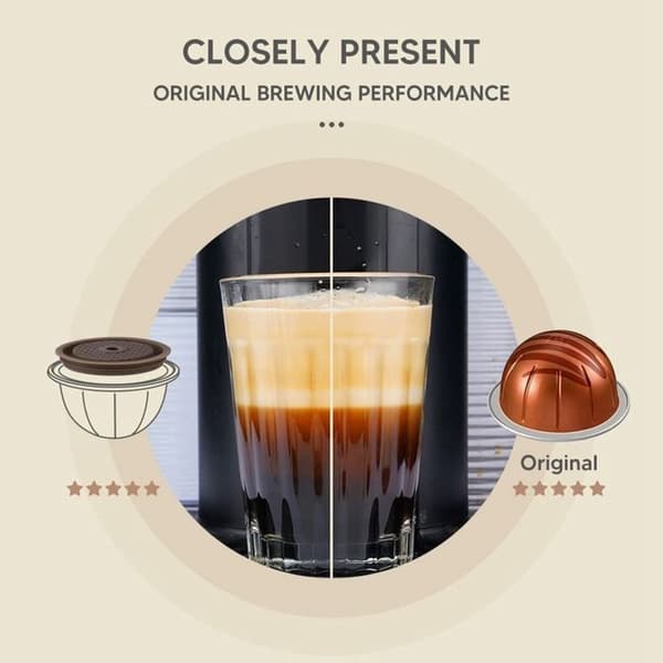 Gjenbrukbart kaffekapsellokk for Vertuoline kaffeputer, matkvalitets silikonhette for kapsler