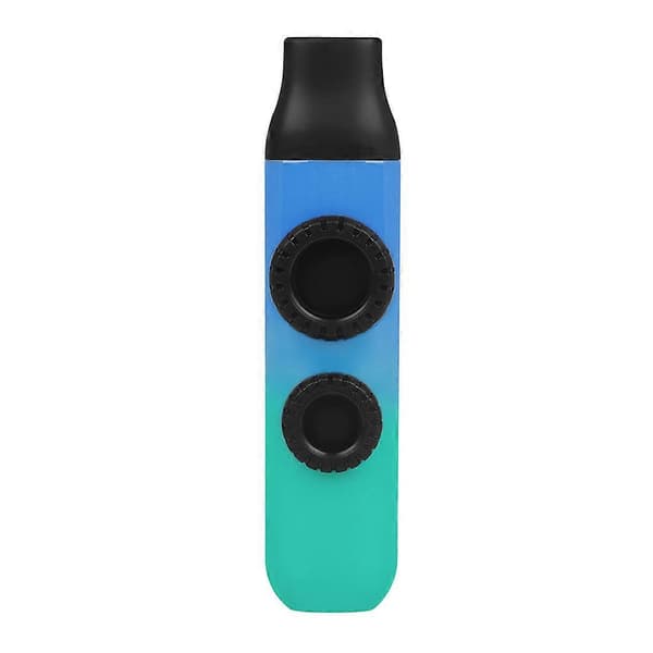 Dubbel Reed Kazoo Professionell Prestanda ABS Kazoo Flöjt Gitarrackompanjemang Highlight.cyan.blue.gradient