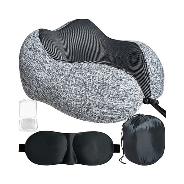 Reseset 3-i-1 med Memory foam - Nackkudde & Sovmask 400