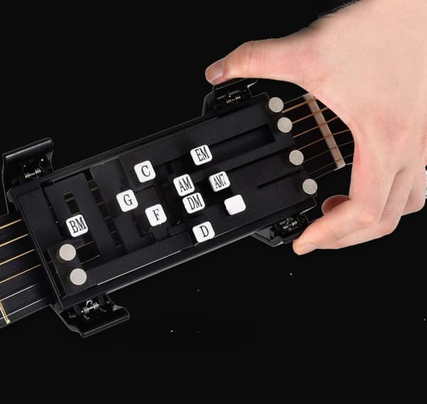 White Upgraded One-Key Guitar Chord Trainer Chord Learning Aid