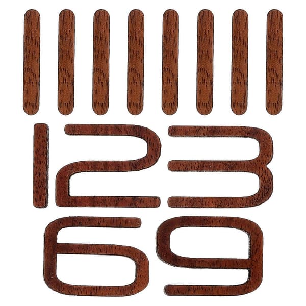 Kellon Numerot Tee-Se-Itse Kello Seinäkello Riippuva Kello Puunumerot Kodin Koristelu 1 Setti Multi 2.50X1.90X0.20CM