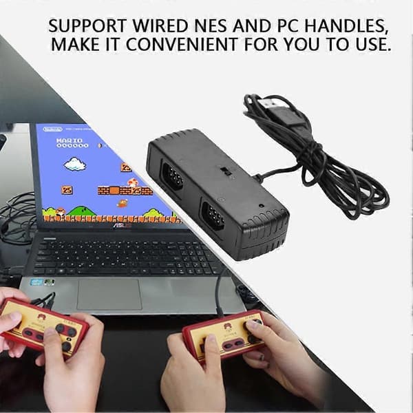 Port for NES Controller OTG USB Gamepad-konverter for Steam/Android/PC/Macintosh