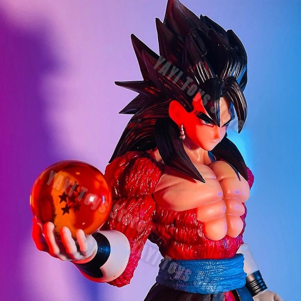 29cm Anime Dragon Ball Gogeta Ssj4 Figur Super Saiyan 4 Son Goku Vegeta Figurine Pvc Action Figurer Modell Leksak För Barn Present