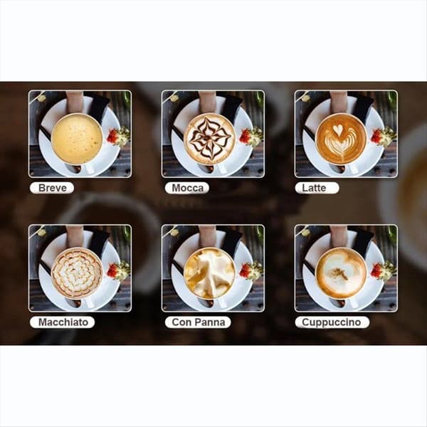Helautomatisk 4-i-1 melkeskummer, elektrisk steamer, skummaskin for kaffe, cappuccino, latte, EU-plugg