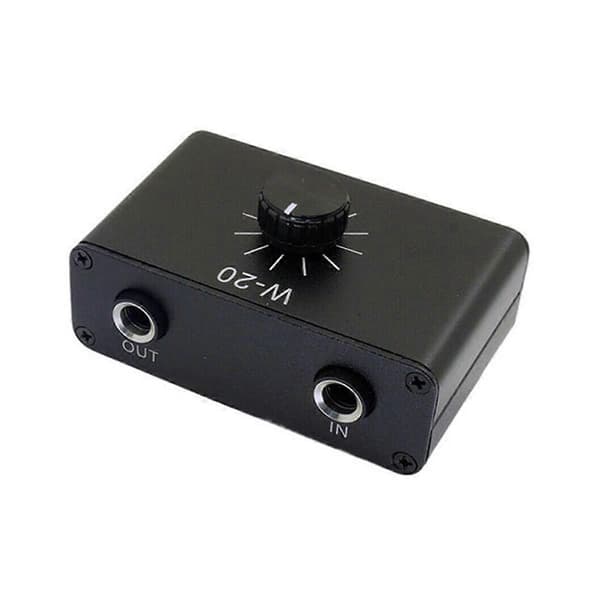 Musikinstrument Dynamisk Mikrofon Volymjustering Dämpningskontroll 1/4inTRS 6.35mm Gränssnitt Stöder Stereo Black