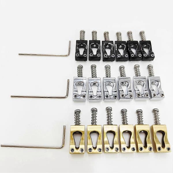 10,8 mm elgitarr Gourd Bridge Mässingsstall Sadel Vibratostall Sadel 6-strängad gitarrsadel Silver Silver