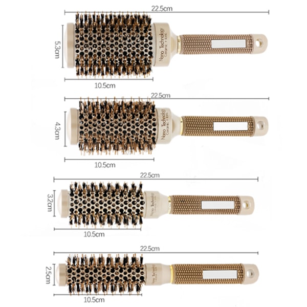 Søt Hårkost med Luftpute Praktisk og Moderne Design for Kvinner Jenter Forretningsreise 25 mm