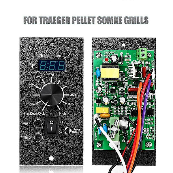 Traeger Grills nyt Pillegrill Temperaturregulator PID-programmeret Temperaturkontrol Tr039, Trac039-F 120V controller A