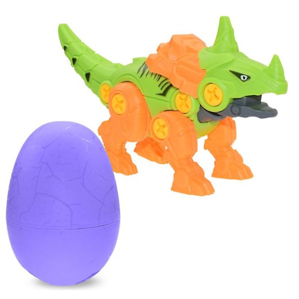 Montering dinosaurie leksak dinosaurieägg med skruvmejsel Demontering Tyrannosaurus DIY barnleksak