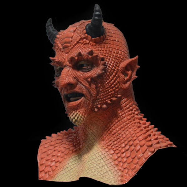 Løgnernes Herre Belial Maske Naturlig Latex Cosplay Maske Ond Skræmmende Dæmon Halloween Kostume Maske 1