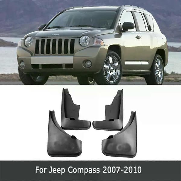 Højkvalitets stænklapper til Jeep Compass 2007~2017 MK49 2011 2012 2013 2014 2015 2016 MudGuards Splash Guards Front Fender Flaps Car Styling Accessories 2007-2010