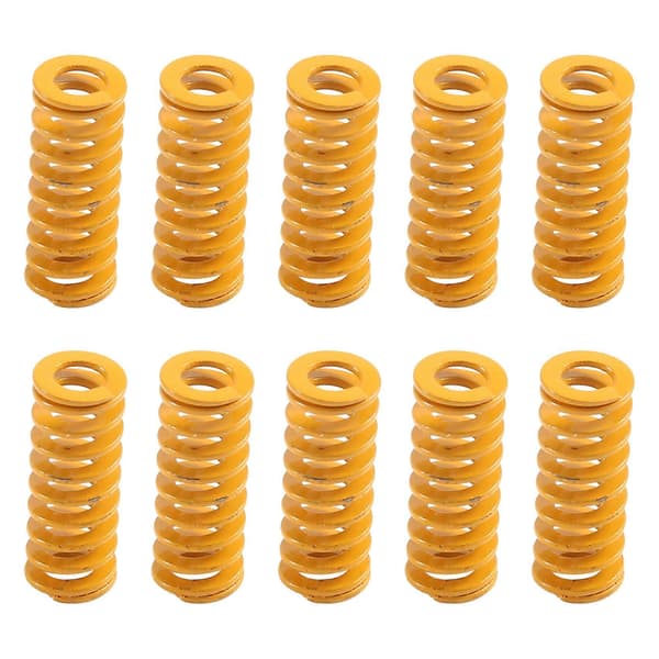 3D-printer varmeseng nivelleringsfjær 8x20mm kompresjon gul for 2 3 Pro -10S PRO varmeseng (10 stk)