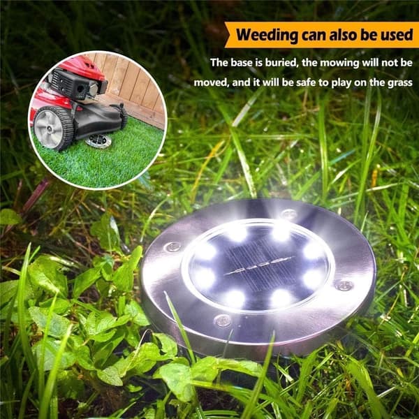 Solcellelampe Udendørs, Solcellelampe til have 4-pak 8 LED
