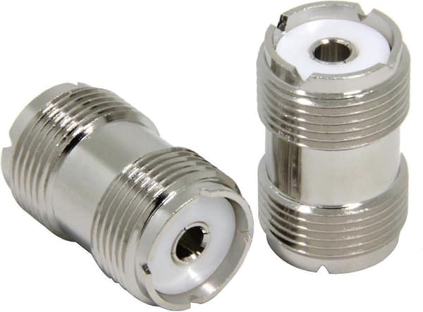 UHF PL-259 Hun til UHF PL-259 Hun Koaksial Adapter (2 stk)