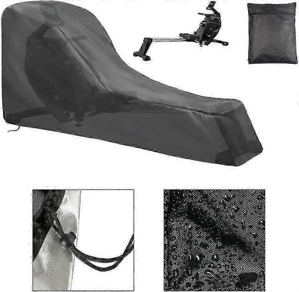 Holdbart udendørsdækken til Concept 2 romaskine 210D polyester (241x102x61cm)