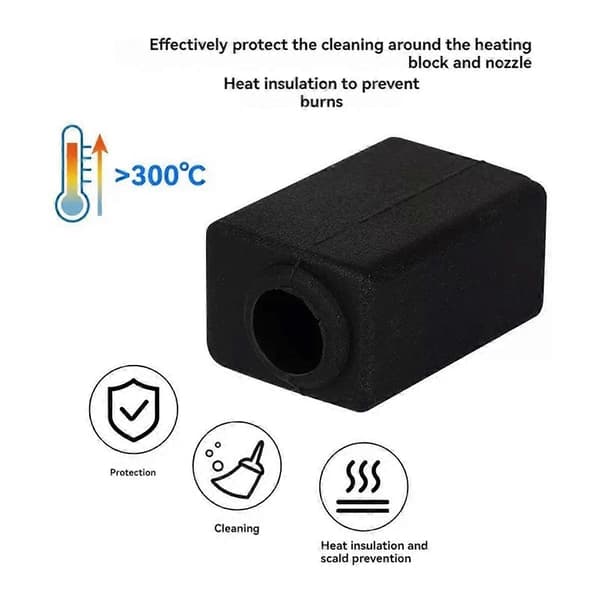3D-skriver Hotend-sett for Neptune 4 PLUS/4 MAX Helmetall Hotend med Messingdyse 3D-skriver Tilbehør Silver