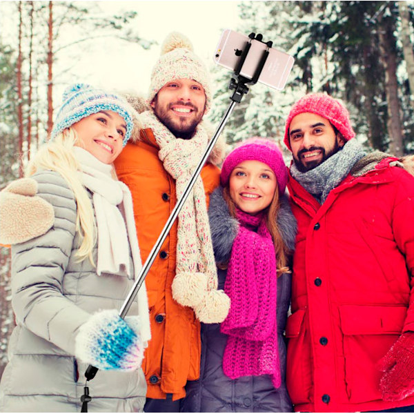 Selfie Stick Bluetooth Utdragbar Monopod Selfie Stick med Inbyggd Bluetooth Fjärrutlösare