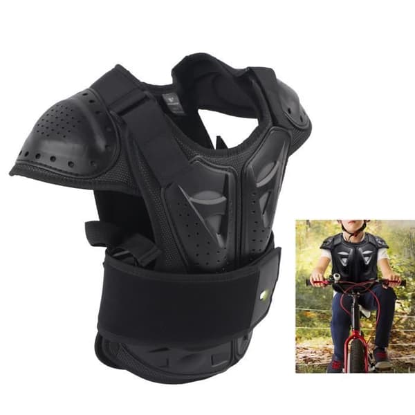 Zerone Barn Ridrustning Motorcykel Ridrustning Bekväm Väst Cykel Bröst Ryggskydd för Barn