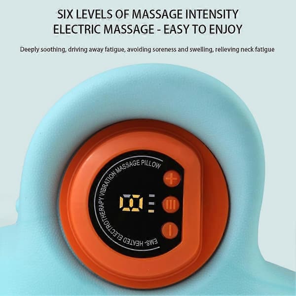 EMS Elektroterapi Värmande Nackkudde Uppladdningsbar Nackmassagekudde Perfekt Presentidé